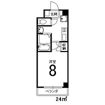 Fiore　saiin 211 ｜ 京都府京都市右京区西院月双町86（賃貸マンション1K・2階・24.00㎡） その2