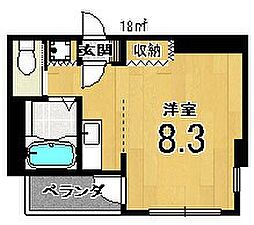 パレスサイドホームズ 1Kの間取図画像