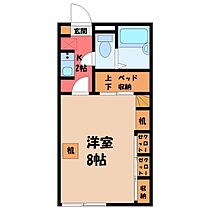 nogiあおい  ｜ 栃木県下都賀郡野木町大字丸林（賃貸マンション1K・2階・25.38㎡） その1