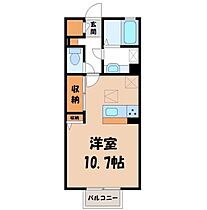 グローリア C  ｜ 茨城県古河市関戸（賃貸アパート1R・1階・30.03㎡） その2