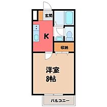 JOY ONE  ｜ 栃木県小山市城東3丁目（賃貸アパート1K・1階・27.08㎡） その2