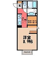 ミルアモール B  ｜ 栃木県栃木市箱森町（賃貸アパート1K・1階・30.33㎡） その2