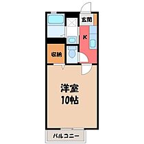 アムール  ｜ 栃木県小山市城東4丁目（賃貸アパート1K・1階・30.69㎡） その2