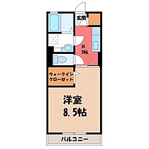 シャ・ブラン  ｜ 栃木県小山市駅東通り3丁目（賃貸アパート1K・2階・30.03㎡） その2