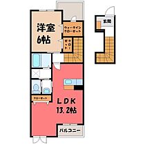 モダン・ヴィラ  ｜ 茨城県結城市大字結城（賃貸アパート1LDK・2階・51.13㎡） その2