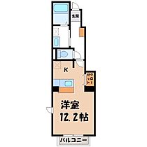 カーサ・ローマ B  ｜ 栃木県小山市若木町1丁目（賃貸アパート1R・1階・33.15㎡） その2