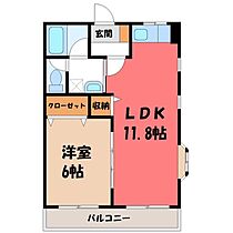 メゾン・ド・アヴニール  ｜ 栃木県小山市西城南3丁目（賃貸アパート1LDK・2階・40.28㎡） その2