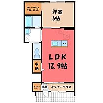 栃木県小山市大字大行寺（賃貸アパート1LDK・1階・47.71㎡） その2