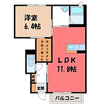 ビューテラス A  ｜ 茨城県結城市大字結城（賃貸アパート1LDK・1階・45.58㎡） その2