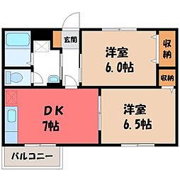 🉐敷金礼金0円！🉐真岡鐵道 下館二高前駅 徒歩6分