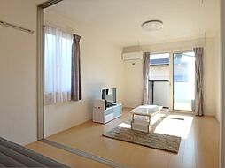 JR水戸線 結城駅 徒歩5分の賃貸アパート 1階1LDKのリビング/ダイニング