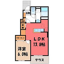 JR東北本線 小金井駅 バス6分 桑農協前下車 徒歩7分 1階/-