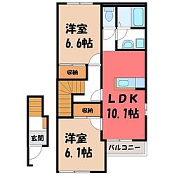 東武日光線 新大平下駅 徒歩22分 2階/-