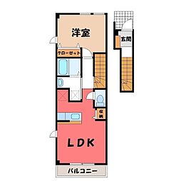 JR水戸線 玉戸駅 徒歩17分 2階/-