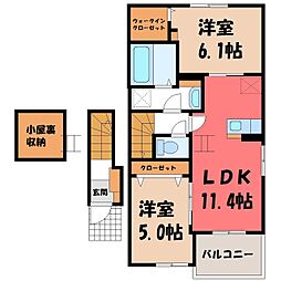 エクセレント・ヴィラ富田 A 2階