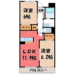 プラシード城東 2階