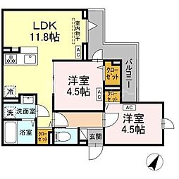間取図画像 2LDK