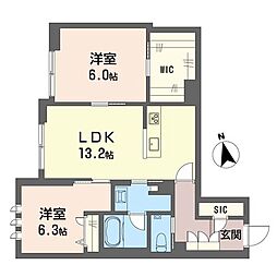間取図画像 2LDK