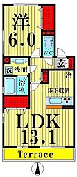 ｓｔｕｄｉｏ　819 2階1LDKの間取り