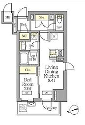 間取図画像 1LDK