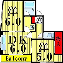 間取図画像 2DK