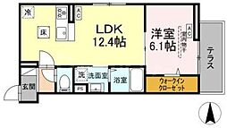 間取図画像 1LDK