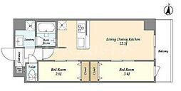 間取図画像 2LDK
