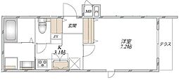 (仮称)足立区谷中メゾン 1Kの間取図画像