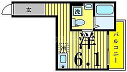 セレーノ舎人 ワンルームの間取図画像