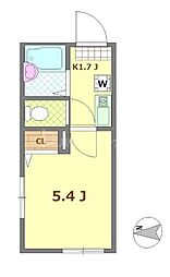 (仮称)リブ南花畑3丁目 1Kの間取図画像