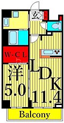 MAISON.O. 1LDKの間取図画像