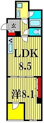 UNGRAN 1LDKの間取図画像