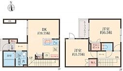 モンシャン 2DKの間取図画像