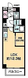 ARCOBALENODAISHIMAE 1LDKの間取図画像