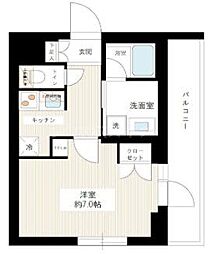 ジュイールパルフェ西新井 1Kの間取図画像