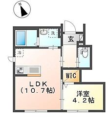 メゾン瑞祥 1LDKの間取図画像