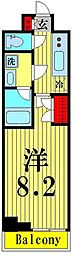 ブライズ北綾瀬 1Kの間取図画像