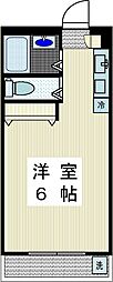 ガーデンヒルズ向ヶ丘 1Kの間取図画像