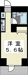 コアクレスト登戸 1Kの間取図画像