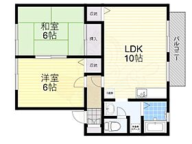 セラビ梅美台B棟  ｜ 京都府木津川市梅美台１丁目（賃貸アパート2LDK・2階・52.00㎡） その2