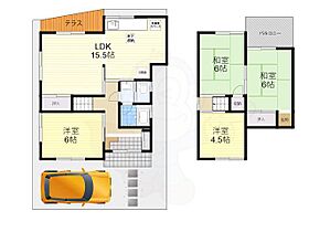 菅野台貸家住宅  ｜ 奈良県奈良市菅野台（賃貸一戸建4LDK・1階・81.42㎡） その2