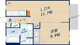 アールウエストA棟  ｜ 奈良県奈良市五条３丁目（賃貸アパート1LDK・1階・41.50㎡） その2