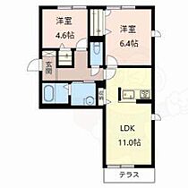 グラドゥールいずみ  ｜ 奈良県奈良市中山町（賃貸アパート2LDK・1階・53.10㎡） その2