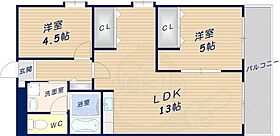 トリミティ中西ビル  ｜ 奈良県奈良市鳥見町１丁目（賃貸マンション2LDK・3階・52.00㎡） その2