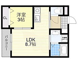 ジーメゾン奈良エルカーサ  ｜ 奈良県奈良市法蓮町（賃貸アパート1LDK・3階・29.48㎡） その2