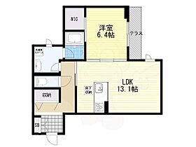 奈良県奈良市学園北１丁目（賃貸マンション1LDK・1階・52.19㎡） その2