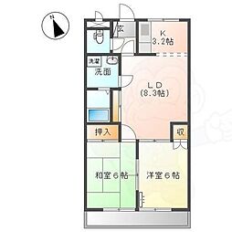 ファミーユ21 2LDKの間取図画像
