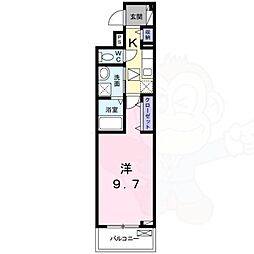 間取図画像 1K