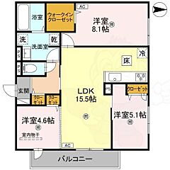 物件の間取り