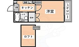 YOUハウス 1Kの間取図画像